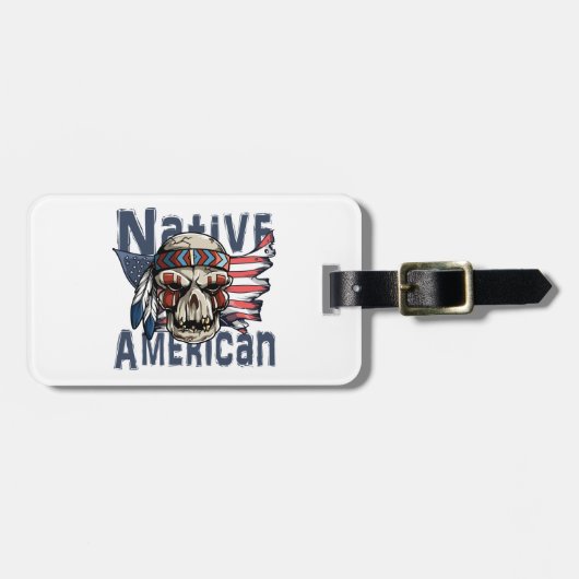 Amerikaanse vlag bagagelabel (Voorkant horizontaal)