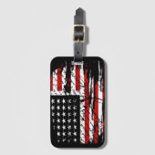  Amerikaanse vlag Bagagelabel (Voorkant (verticaal))