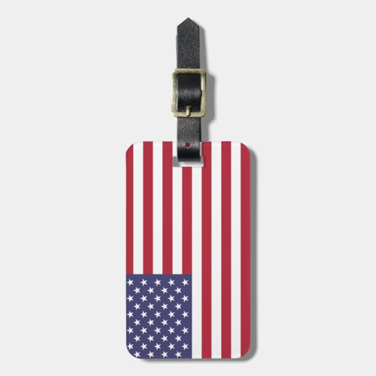 Amerikaanse vlag bagagelabel (Voorkant verticaal)