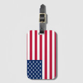Amerikaanse vlag  bagagelabel (Voorkant (verticaal))