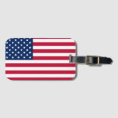 Amerikaanse vlag  bagagelabel (Voorkant (horizontaal))