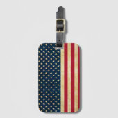 Amerikaanse vlag Bagagelabel (Voorkant (verticaal))