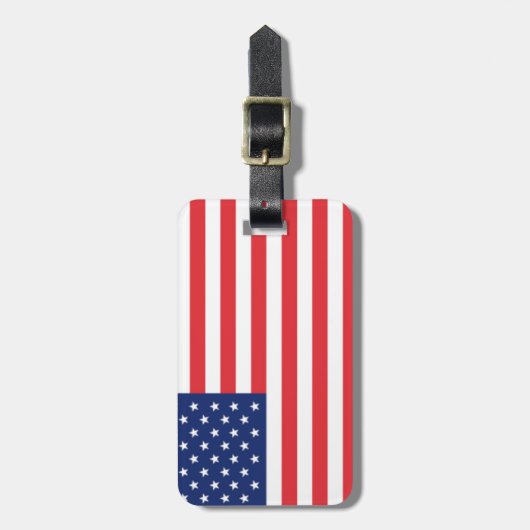 Amerikaanse vlag bagagelabel (Voorkant verticaal)