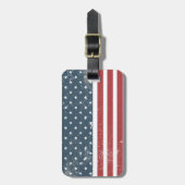 Amerikaanse vlag bagagelabel (Voorkant verticaal)