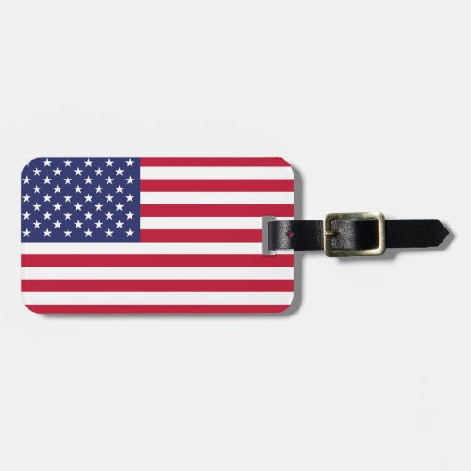 Amerikaanse vlag bagagelabel (Voorkant horizontaal)