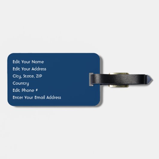 Amerikaanse vlag bagagelabel (Achterkant horizontaal)