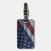 Amerikaanse vlag. bagagelabel (Voorkant verticaal)
