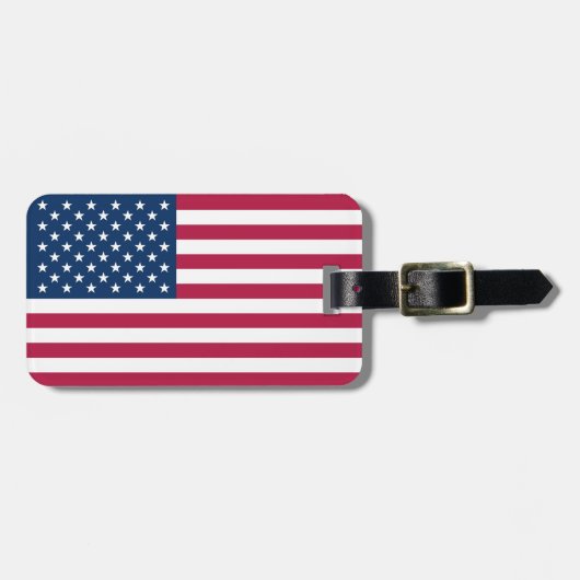 Amerikaanse vlag bagagelabel (Voorkant horizontaal)