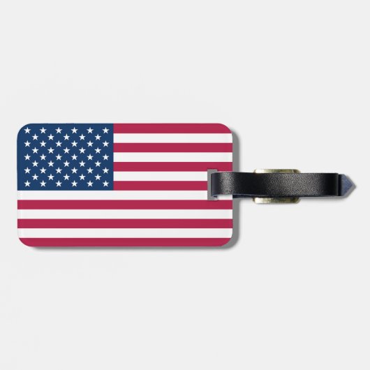 Amerikaanse vlag bagagelabel (Achterkant horizontaal)
