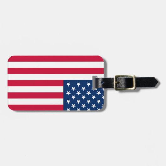 Amerikaanse vlag Bagagelabel Patriottisch (Voorkant horizontaal)