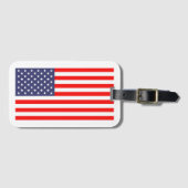 Amerikaanse vlag bagagelabel voor koffer of tas (Voorkant (horizontaal))