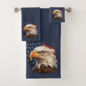 Amerikaanse vlag Bald Eagle Bad Handdoek (Insitu)