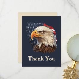 Amerikaanse vlag Bald Eagle Bedankkaart