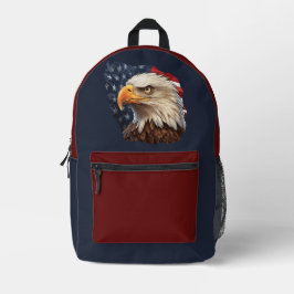 Amerikaanse vlag Bald Eagle Bedrukte Rugzak