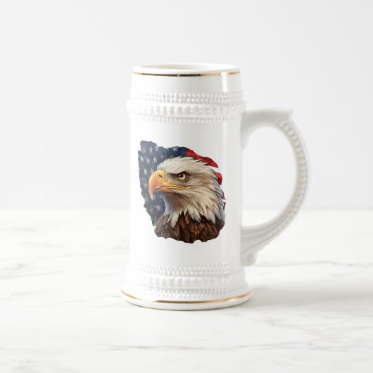 Amerikaanse vlag Bald Eagle Bierpul (Rechts)