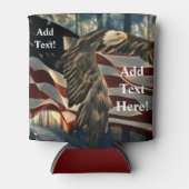 Amerikaanse vlag Bald Eagle Blikjeskoeler (Voorkant)