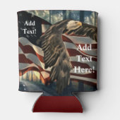 Amerikaanse vlag Bald Eagle Blikjeskoeler (Achterkant)