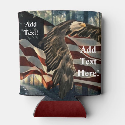 Amerikaanse vlag Bald Eagle Blikjeskoeler (Achterkant)