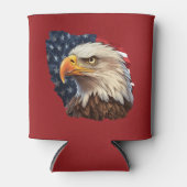 Amerikaanse vlag Bald Eagle Blikjeskoeler (Voorkant)