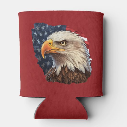 Amerikaanse vlag Bald Eagle Blikjeskoeler (Achterkant)