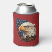 Amerikaanse vlag Bald Eagle Blikjeskoeler (Blikje Achterkant)