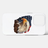 Amerikaanse vlag Bald Eagle Case-Mate iPhone Case (Achterkant (horizontaal))