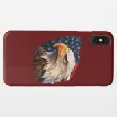 Amerikaanse vlag Bald Eagle Case-Mate iPhone Case (Achterkant (horizontaal))