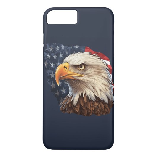 Amerikaanse vlag Bald Eagle Case-Mate iPhone Case (Achterkant)