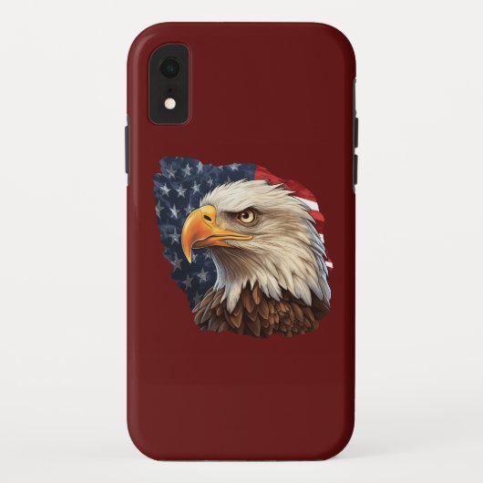 Amerikaanse vlag Bald Eagle Case-Mate iPhone Case (Achterkant)