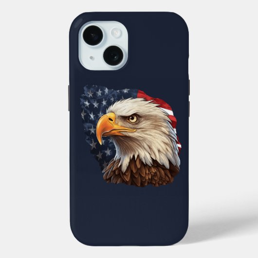 Amerikaanse vlag Bald Eagle Case-Mate iPhone Case (Achterkant)