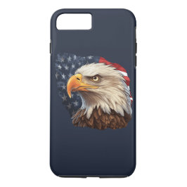 Amerikaanse vlag Bald Eagle iPhone 8/7 Plus Hoesje