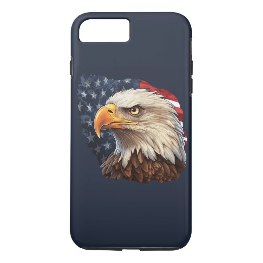 Amerikaanse vlag Bald Eagle Case-Mate iPhone Case (Achterkant)