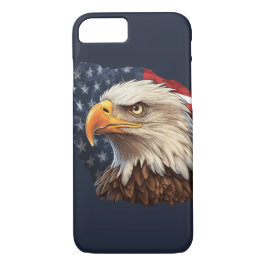 Amerikaanse vlag Bald Eagle iPhone 8/7 Hoesje