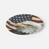  Amerikaanse vlag, Bald Eagle, Familiereünie Papieren Bordje (Gekanteld)