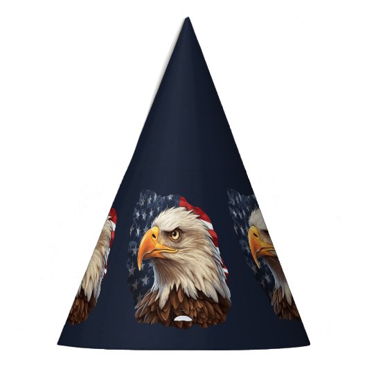 Amerikaanse vlag Bald Eagle Feesthoedjes (Links)