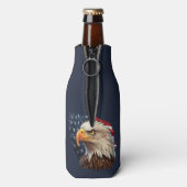 Amerikaanse vlag Bald Eagle Flesjeskoeler (Fles Achterkant)