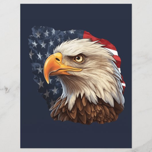 Amerikaanse vlag Bald Eagle Flyer (Voorkant)