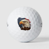 Amerikaanse vlag Bald Eagle Golfballen (Voorkant)