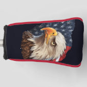 Amerikaanse vlag Bald Eagle Golfheadcover (Voorkant)