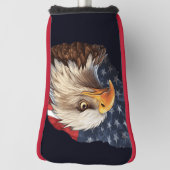 Amerikaanse vlag Bald Eagle Golfheadcover (Draai 90)