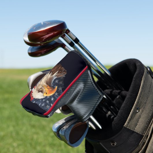 Amerikaanse vlag Bald Eagle Golfheadcover (Insitu)