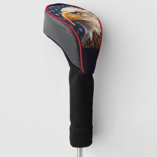 Amerikaanse vlag Bald Eagle Golfheadcover (Schuin)