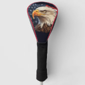 Amerikaanse vlag Bald Eagle Golfheadcover (Voorkant)