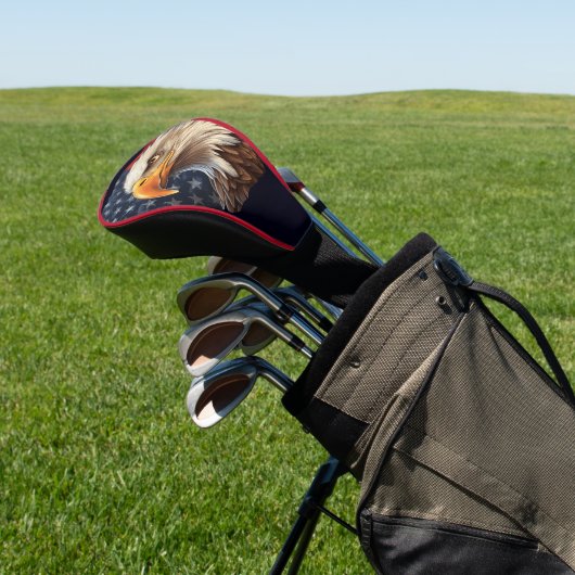 Amerikaanse vlag Bald Eagle Golfheadcover (Insitu)