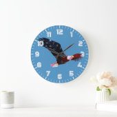 Amerikaanse vlag Bald Eagle Grote Klok (Huis)