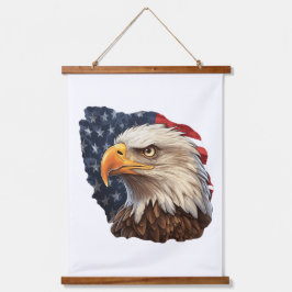 Amerikaanse vlag Bald Eagle Hangend Wandkleed
