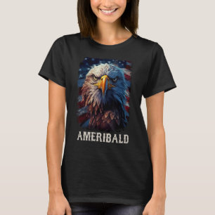 Amerikaanse vlag Bald Eagle Independence Da T-shirt
