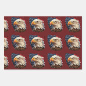 Amerikaanse vlag Bald Eagle Inpakpapier Vel (Voorkant 2)