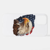 Amerikaanse vlag Bald Eagle iPhone Hoesje (Achterkant horizontaal)