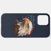Amerikaanse vlag Bald Eagle iPhone Hoesje (Achterkant horizontaal)